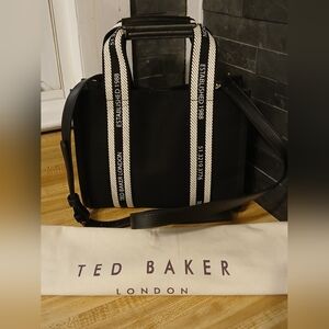 Ted Baker NWT Small Branded Webbing Canvas Tote Bag & Dustbag